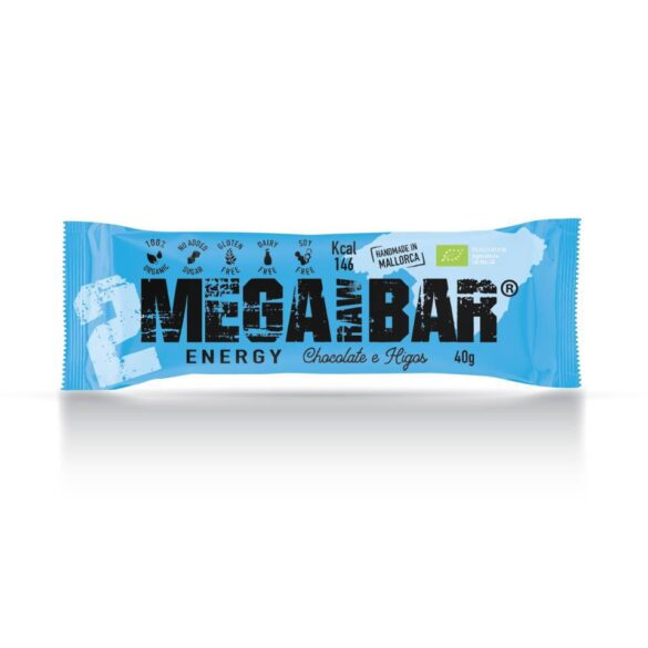 MEGARAW 12U BAR ENERGY CHOCOLATE-HIGOS