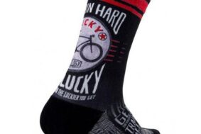 CALCETIN Train Hard Get Lucky Cycling Socks